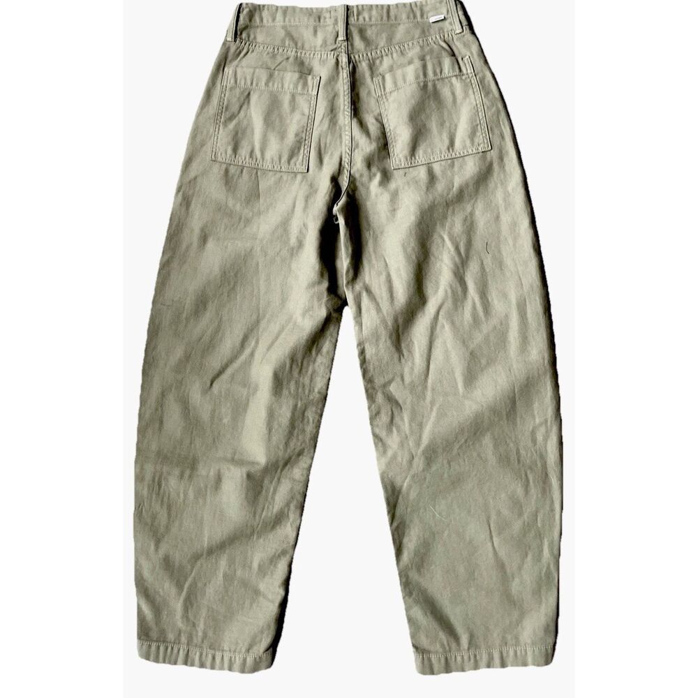 NEW Mother Fangirl Fatigue Flood High Rise Wide Barrel Pants Dried Herb Sz 28 - Picture 7 of 9